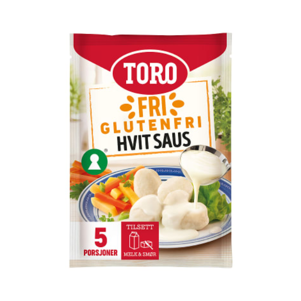 White Sauce Gluten Free -Hvit Saus glutenfri 19g Toro